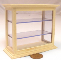 1:12 Scale Pine Wood Display Shop Counter Cabinet Unit Tumdee Dolls House 67 
