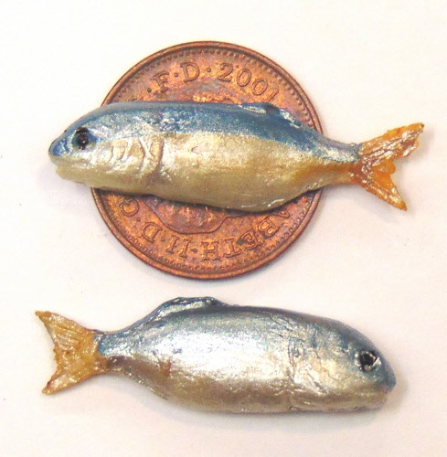 Details about   1:12 Scale Single Polymer Clay Fish For A Tumdee Dolls House Kitchen Shop J 