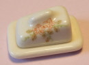 red cheese butter dish new