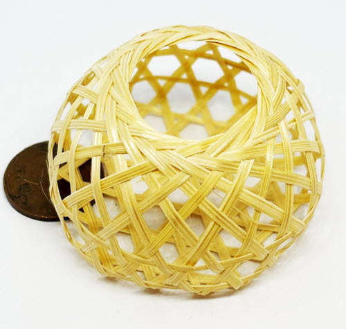 Dolls House Miniature Bamboo Baskets