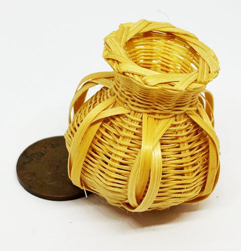 Dolls House Miniature Bamboo Baskets