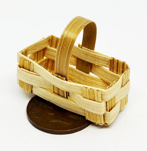 Dolls House Miniature Bamboo Baskets