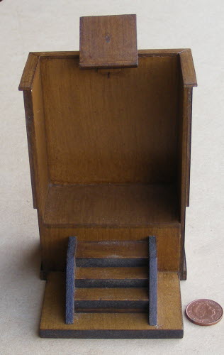 thumbnail image 2 of Tumdee 1:12 Scale Dolls House Church Psalms Board – Wooden Miniature Accessory, Handmade In UK 2 of 3