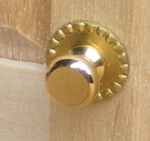 Dolls House 1/12th Scale 12 Door Knobs and 6 Threads DIY622 