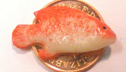 Details about   1:12 Scale Single Polymer Clay Fish For A Tumdee Dolls House Kitchen Shop ZG 