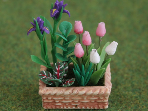 1:12 Scale Bunch Of 3 Daffodils Tumdee Dolls House Miniature Garden Flower 