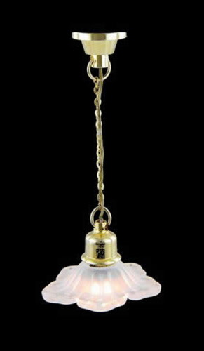 Dolls House Miniature Lighting LED Battery Light Round Ceiling Lamp 