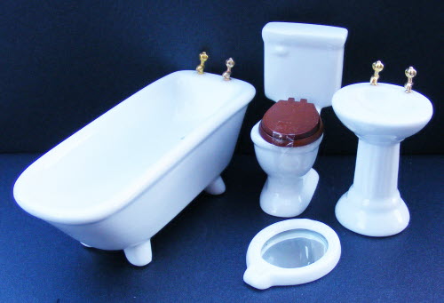 1:12 Scale Ceramic Shaving Mug Tumdee Dolls House Bathroom Accessory D504 