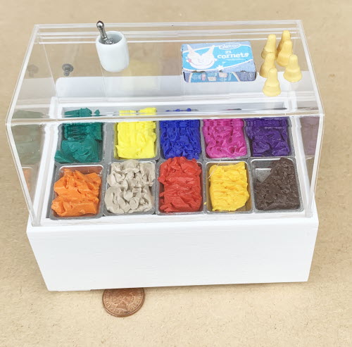 Dolls House Miniature Ice Cream Display Counters