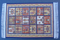 1:12 Scale Half Round Tulip Pattern Carpet Hearth Rug Tumdee Dolls House 647 