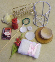 1:12 Scale Empty Ceramic Hanging Basket Tumdee Dolls House Garden Accessory