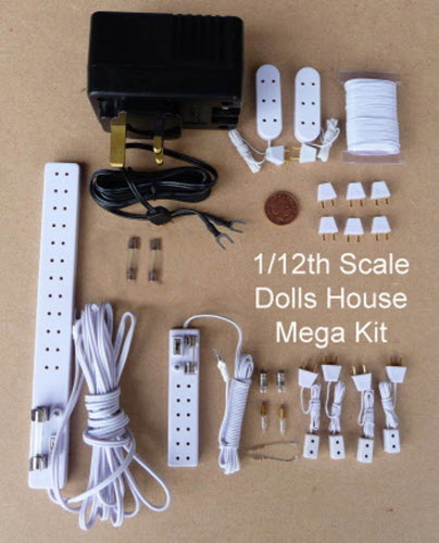 Heidi Ott Dollhouse Miniature 1:12 Scale 6 Socket Power Stri