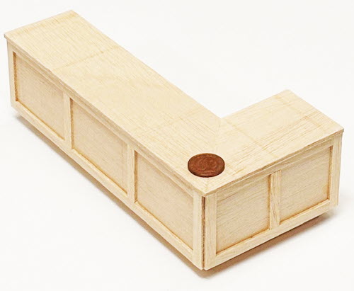Melody Jane Puppenhausmöbel – Unbehandelte Holz Kommode Im Maßstab 1:12