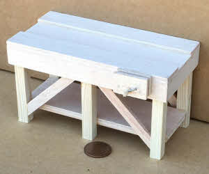 1:12 Scale Unpainted Wooden Nest Of 3 Tables Tumdee Dolls House Furniture V096 