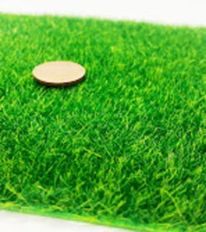 Tumdee Dolls House Miniature Grass Textured Lawn Square - 1:12 Scale Garden Scene, Green, 15cm X 15cm